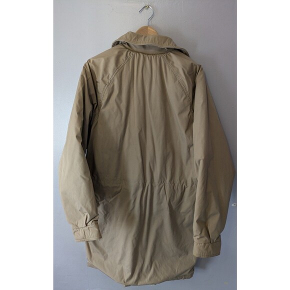 Vintage 90s LL Bean Wool Lined Trench Canvas Heavy Jacket Parka Made In USA 2595 - Picture 3 of 7